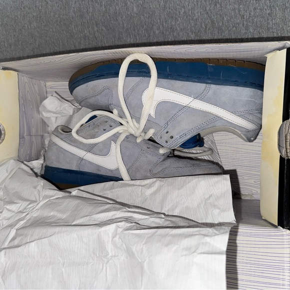 Nike Dunk Low Pro SB Boarder Blue & White Size 6 - Picture 9 of 10